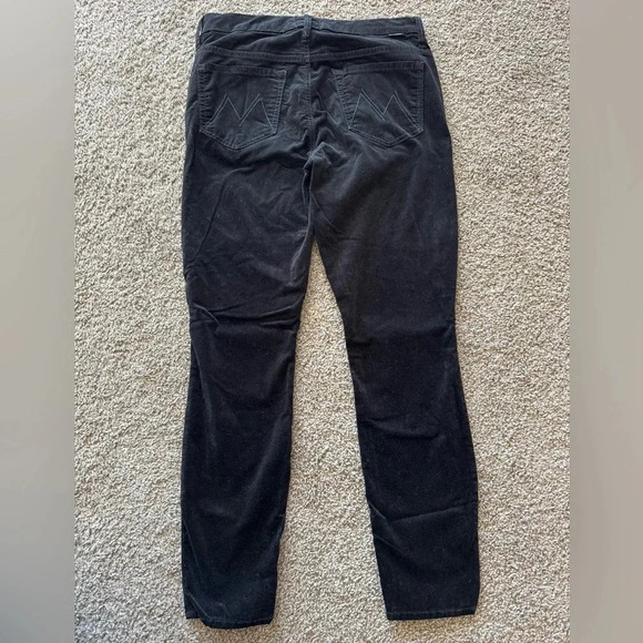 Mother High Waisted Looker Ankle Pant Black Velvet Size 29 NWOT - Picture 4 of 4
